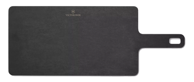 Victorinox cutting board made of paper composite in black, with handle