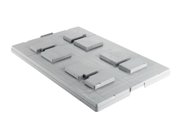 Pallet lid Euro - light grey