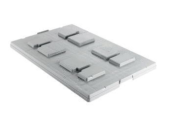 Pallet lid Euro -​ light grey