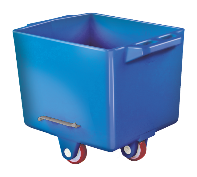 RUMPL Kunststoff Kutterwagen 200 Liter, Blau